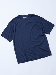 サマーニット】 メリノウール ハイゲージニット Tシャツ / UVカット