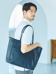 【ON/OFF兼用】ネオシボレザー トートバッグ / A4サイズ収納可能