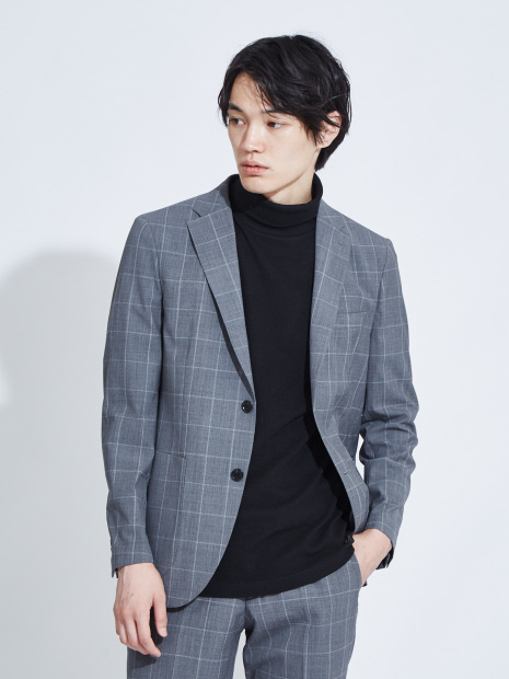 【展開店舗限定】チェックセットアップジャケット