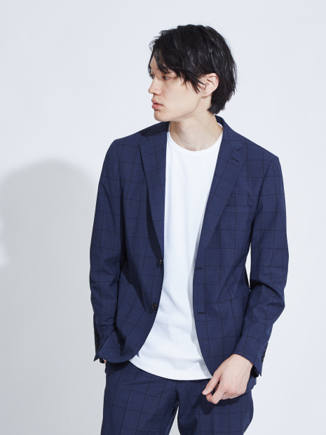 【展開店舗限定】チェックセットアップジャケット