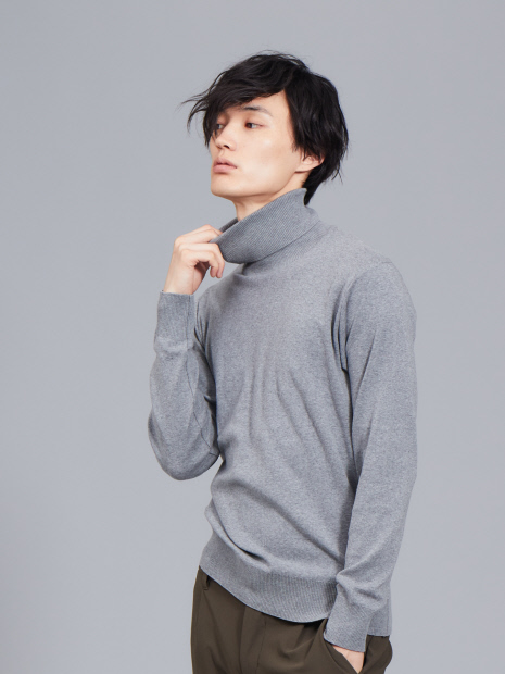 【展開店舗限定】gicipi コットン ソフト タートルネック Tシャツ