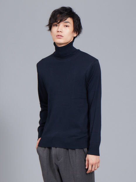 【展開店舗限定】gicipi コットン ソフト タートルネック Tシャツ
