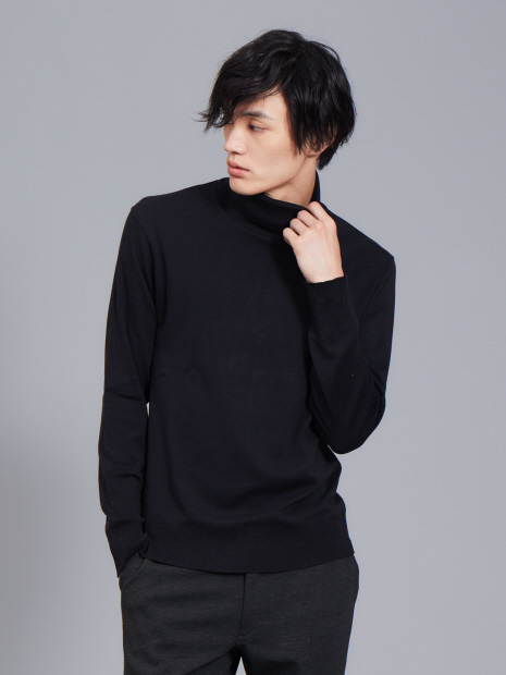 【展開店舗限定】gicipi コットン ソフト タートルネック Tシャツ
