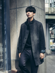【展開店舗限定】LeTinteWoolスタンドカラーチェックコート