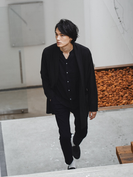 【展開店舗限定】ボタンレス 2WAY 着流し ロング カーディガン