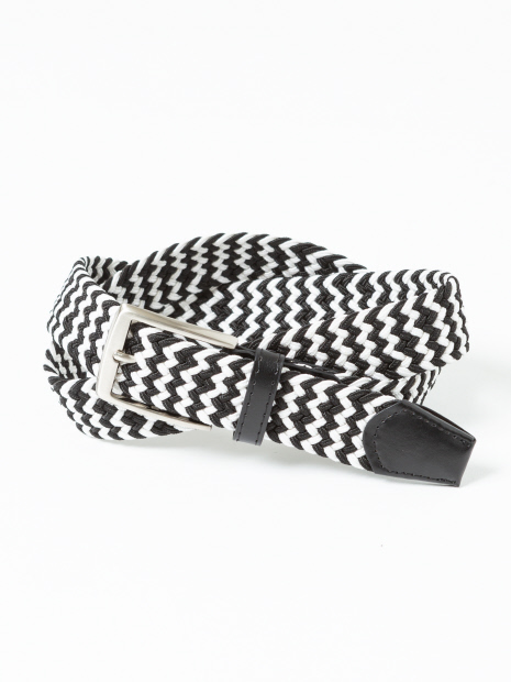 【店舗展開限定】BLACK&WHITEゴムメッシュベルト