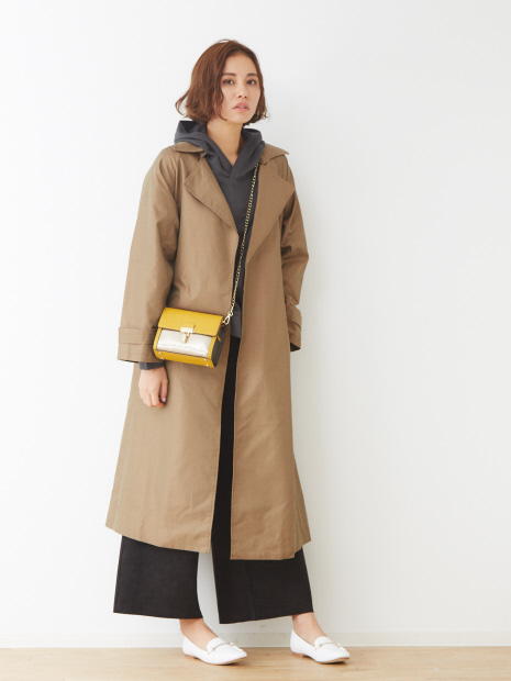 ecru シャンブレートレンチコート