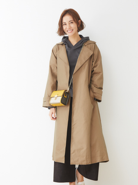 ecru シャンブレートレンチコート