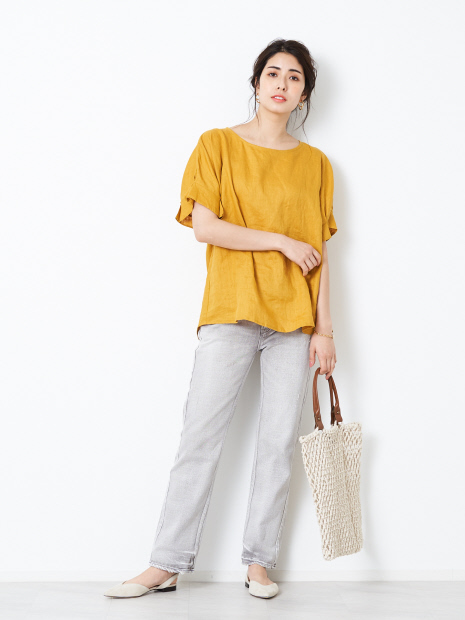 【WEB先行販売】フレンチリネンワイドプルオーバー