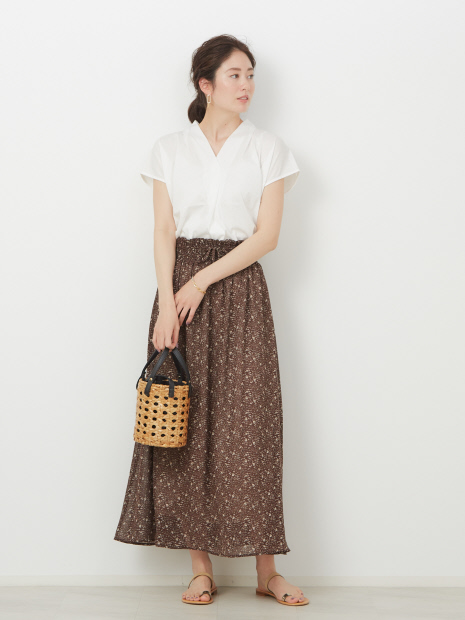 【WEB先行販売】フラワープリントスカート【予約】
