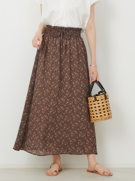【WEB先行販売】フラワープリントスカート【予約】