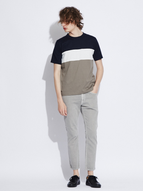 【展開店舗限定】パネル配色切り替え 半袖Tシャツ