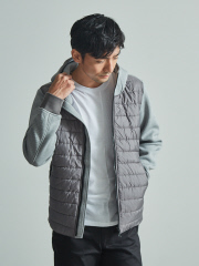 【展開店舗限定】ダブルフェイス ツイル柄フードブルゾン