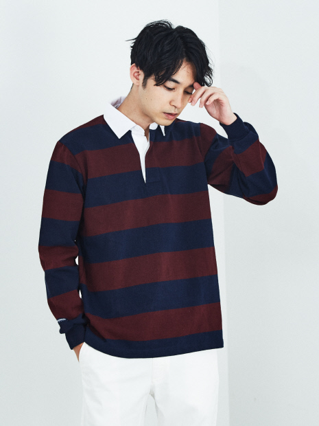 BARBARIAN】ボーダー ラガーシャツ｜OUTLET (MEN'S) / アウトレット