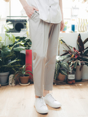 ABAHOUSE GRAY - 【セットアップ対応】360°ストレッチ タック アンクルパンツ