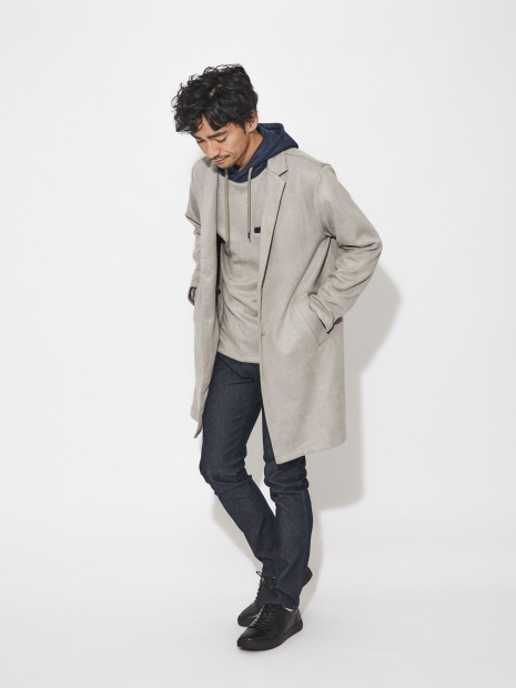 Hollister wool blend on sale coat