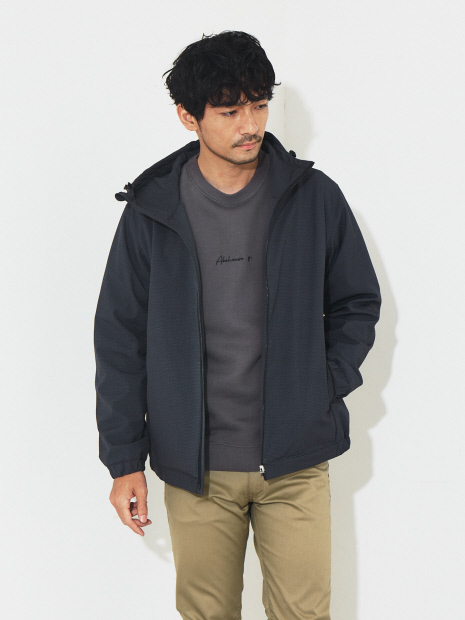 裏フリース】プリント フード ブルゾン｜OUTLET (MEN'S) / アウトレット