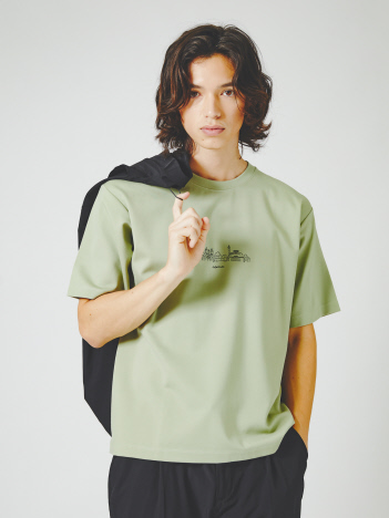 ABAHOUSE GRAY - 【CITY】刺繍 ポンチ 半袖 Tシャツ
