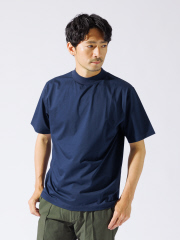 アバハウス グレイ
【接触冷感】シルケット天竺 モックネック 半袖Tシャツ