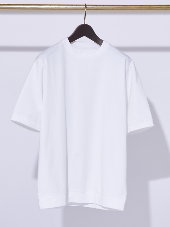 ABAHOUSE GRAY - 【リブ付】シルケット ポンチ 半袖 Tシャツ