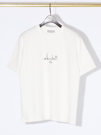 ABAHOUSE GRAY - 【CITY】刺繍 ポンチ Tシャツ