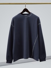 AH ABAHOUSE】ダンボール ハンドステッチ 長袖Tシャツ｜ABAHOUSE GRAY