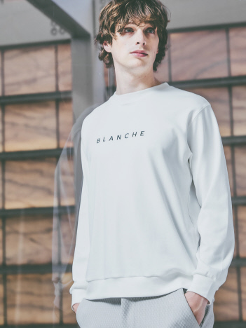 【BLANCHE】ベアポンチ ロゴ 長袖Tシャツ