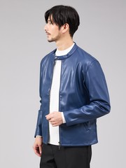 ネオレザーポンチ ライダースジャケット｜ABAHOUSE GRAY / アバハウス