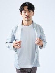セットアップ対応】バーズアイ ショールカラー ジャケット｜ABAHOUSE