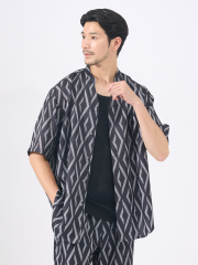 【AH ABAHOUSE/セットアップ対応】アムンゼン キーネック 半袖シャツ
