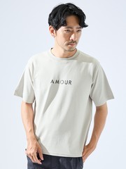 AMOUR】ベアポンチ ロゴ 半袖Tシャツ｜ABAHOUSE GRAY / アバハウス グレイ