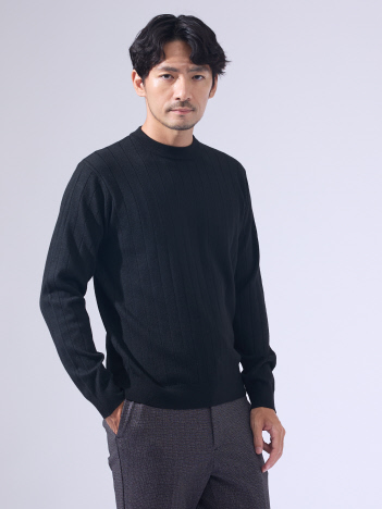 ABAHOUSE GRAY - 【自宅洗濯可 / カシミヤタッチ】プルオーバー クルーネック ニット【予約】