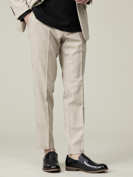 カシミヤブレンド】ウール ツイルスラックス / セットアップ対応