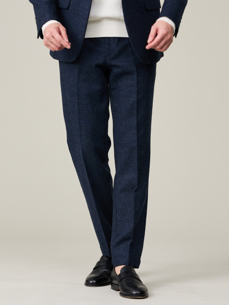 カシミヤブレンド】ウール ツイルスラックス / セットアップ対応