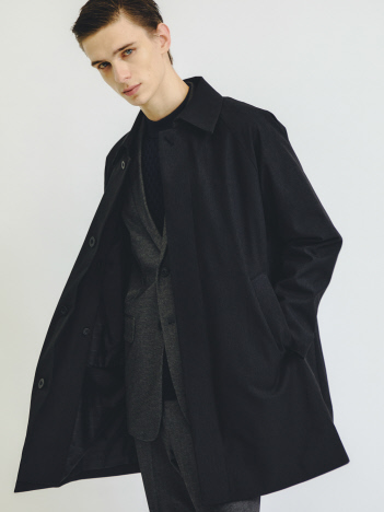 【SORONA】ライナー付 ステンカラーコート / 撥水性 / 2WAY