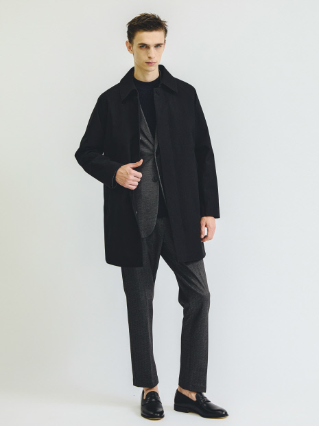 【SORONA】ライナー付 ステンカラーコート / 撥水性 / 2WAY