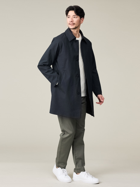 SORONA】ライナー付 ステンカラーコート / 撥水性 / 2WAY｜ABAHOUSE