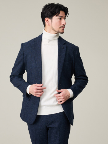 【カシミヤブレンド】ウール ツイルジャケット / セットアップ対応