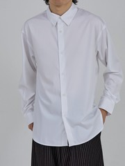 AH ABAHOUSE】ルーズフィット ロングスリーブシャツ｜ABAHOUSE GRAY