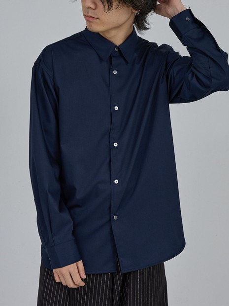 AH ABAHOUSE】ルーズフィット ロングスリーブシャツ｜ABAHOUSE GRAY