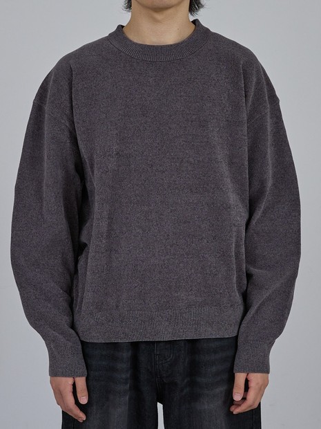 AH ABAHOUSE】ハイゲージモール クロップド Vネックニット｜ABAHOUSE