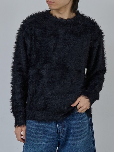 AH ABAHOUSE】ロングシャギー ニットカーディガン｜OUTLET (MEN
