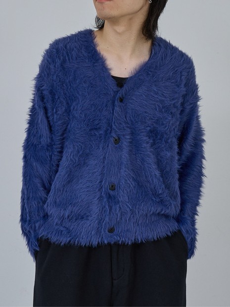 3 MAATEE&SONS カシミヤ シャギー ニット カーディガン ブルー 青 AH ABAHOUSE】ロングシャギー ニットカーディガン｜OUTLET (MEN'S