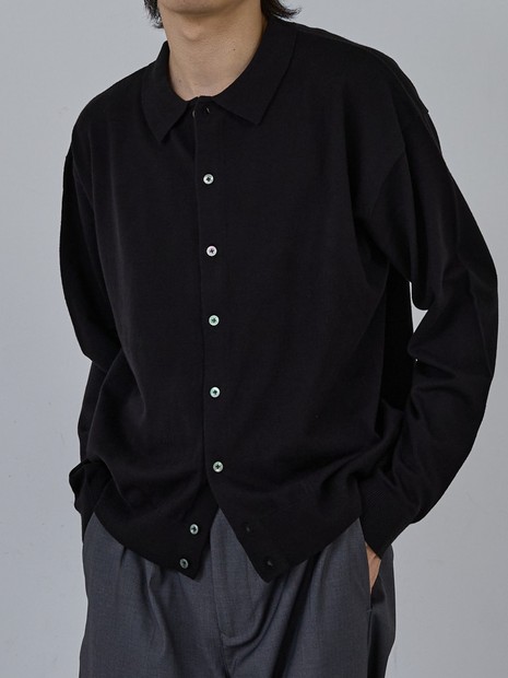 AH ABAHOUSE】カシミヤタッチ ニットシャツカーディガン｜ABAHOUSE