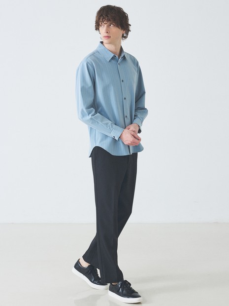 【定番】レギュラーカラーストライプシャツ