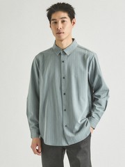 定番】レギュラーカラーストライプシャツ｜ABAHOUSE GRAY / アバハウス