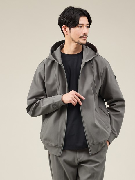 【SMART CLOSET】ハイゲージ ポンチ ジップパーカー / セットアップ対応