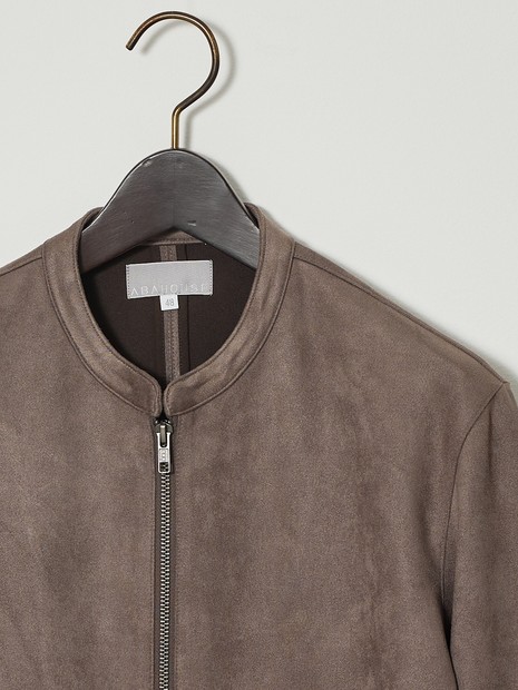 スエードライク】シングルライダース ブルゾン｜ABAHOUSE GRAY