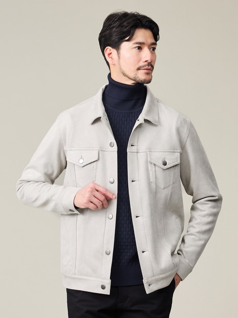 スエードライク】トラッカー ジャケット｜ABAHOUSE GRAY / アバハウス