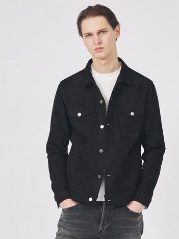 【スエードライク】トラッカー ジャケット